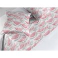 thumbnail image 2 of Nordic Bed Runner Set, Scandinavian Style of Flowers Abstract Design Repetitive Artwork, Decorative Bedding Scarf & 2 Pillow Shams for Hotels Homes, Queen, Pastel Pink and Pale Grey, by Ambesonne, 2 of 3