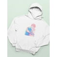 thumbnail image 3 of Manga Couple Soft Embrace Hoodie Women -Image by Shutterstock, Female XX-Large, 3 of 4