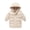 Beige, variant on Esaierrr Toddler Kids Hooded Down Jacket Mid-Length Winter Coats for Boys Girls 2-9Y Flat Pockets Casual Solid Colour Cotton Coat Tops Padded Outerwear Winter