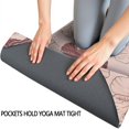 thumbnail image 3 of Pioneer Flower Floral Print Pattern Hot Yoga Mat Towel Non Slip for Hot Yoga - Quick-Drying Yoga Mat Cover with 4 Corner Pockets with Travel Bag - Hot Yoga Towel Non Slip 70"x26", 3 of 6
