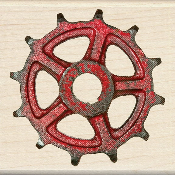 Inkadinkado Wood Stamp, Gear