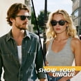 thumbnail image 5 of LINVO Classic Retro Polarized Sunglasses for Men Women Fishing Driving Hiking-2 Pairs, 5 of 10