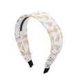 thumbnail image 2 of Motique Accessories 1.5 inch Butterfly Fabric Headband Hair Band- White, 2 of 3