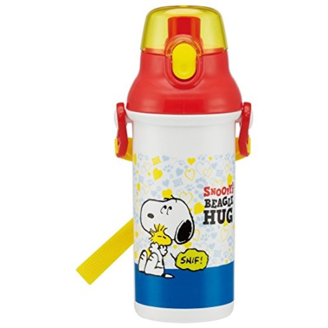skater peanuts"snoopy's beagle hug" water bottle