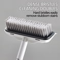 thumbnail image 5 of Wrjufa Floor Scrub Brush With Long Handle, 2 In 1 Scrape Brush Stiff Bristle Brush Scrubber,Cleaning Brush For Deck Bathroom Tub Tile Grout Patio Garages Floor Scrub Brush A, 5 of 8