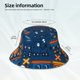thumbnail image 3 of Fotbe Funny Steam Train Sombrero Tipo Pescador con Estampado – Sombrero de Sol de Algodón de Moda para Playa, Golf, Pesca, 3 of 6