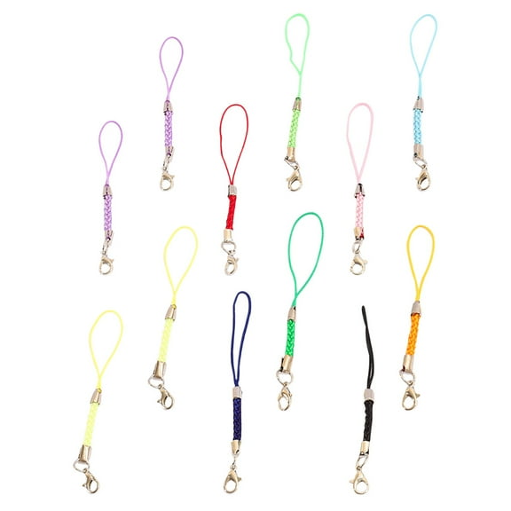 Lobster Clasp Phone Charm Strap Clip Key Lanyard Fob Keychain Lightweight Accessory Rope for Cell