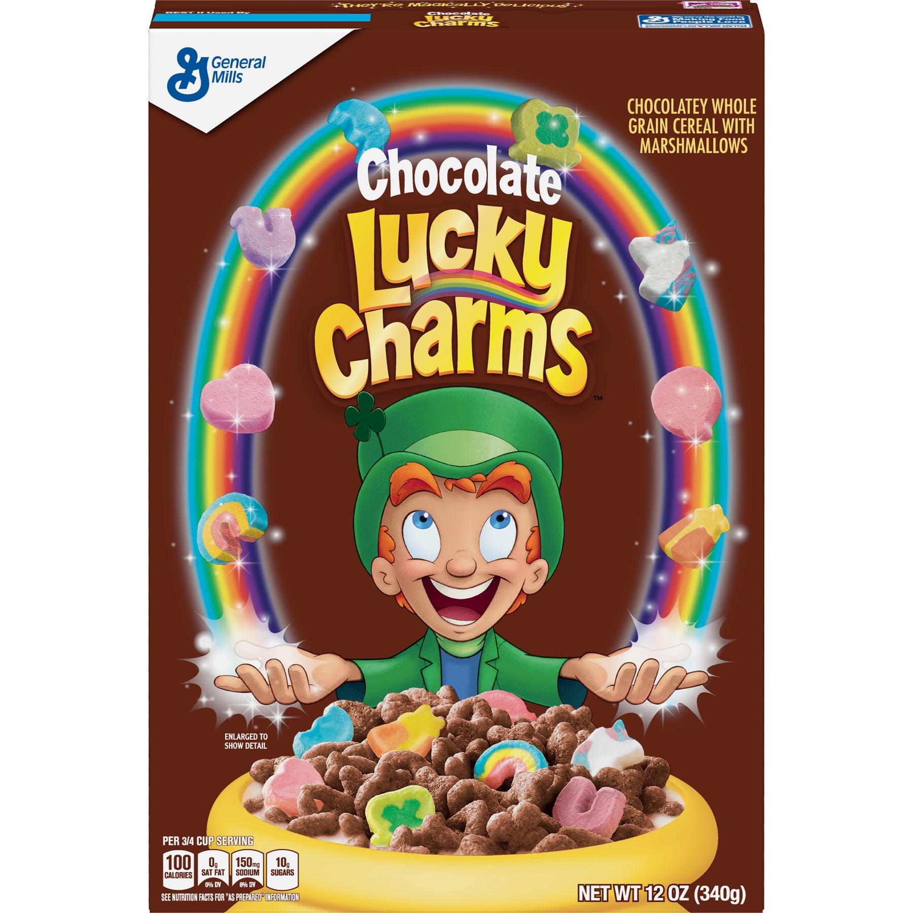 Chocolate Lucky Charms Marshmallow Cereal 12 Oz Walmart