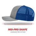 thumbnail image 4 of Richardson Heather Grey/ Royal 4332 Osfm, 4 of 6