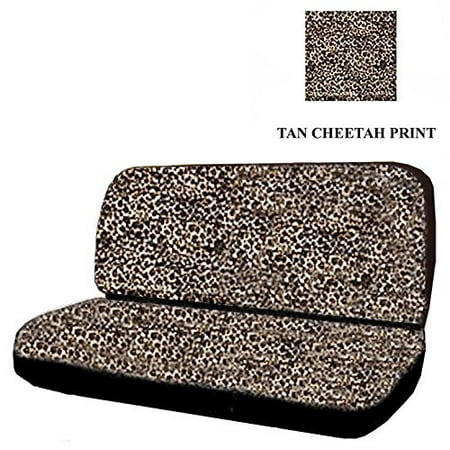 Car Truck Suv Cheetah Tan Rear Bench Or Small Truck Seat Covers