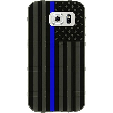 LIMITED EDITION - Authentic Made in U.S.A. Magpul Industries Field Case for Samsung Galaxy S7 (Not for S7 Edge or S7 Active) (OD Green Subdued US Flag, Thin Blue Line)