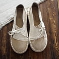 thumbnail image 2 of Amzcrzy Zapatos de mujer,Zapatos de mujer,Zapatillas de mujer, Mocasines informales vintage de punta redonda para mujer, sin cordones, para uso diario Sandalias Mujer Zapatillas De Casa, 2 of 5