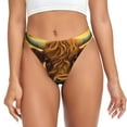 thumbnail image 1 of Balery Sunset Sunflower Cow A Tangas de Algodón para Mujer con Estampado – Ropa Interior Sexy, Transpirable, G-string-X-Large, 1 of 6