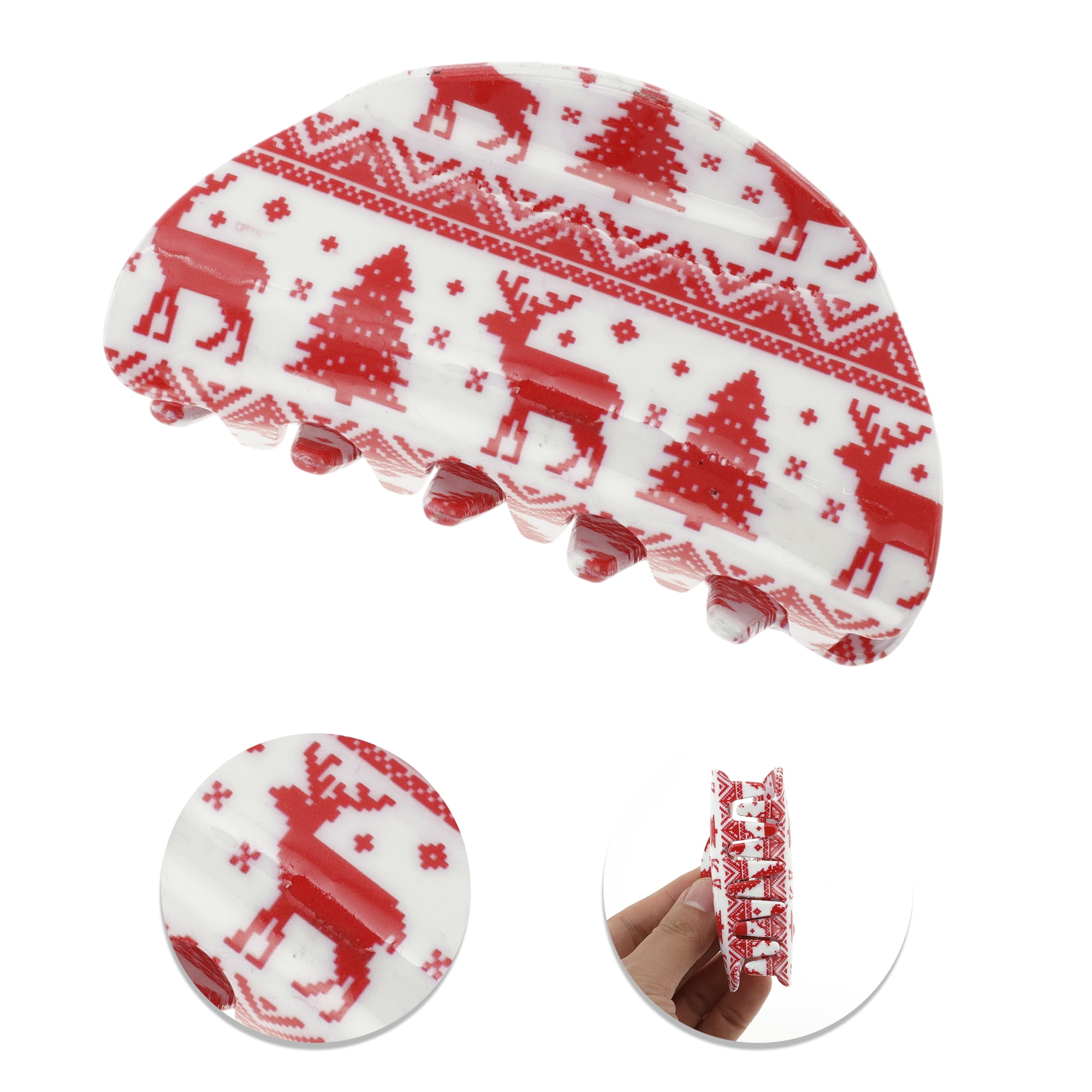 Unique Bargains Christmas Hair Clips 2 Pcs Elk Tree