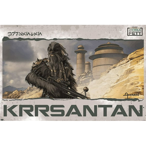 Star Wars: The Book of Boba Fett - Black Krrsantan Concept Art Wall Poster, 22.375" x 34"