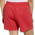 thumbnail image 3 of Nautica Womens Linen Blend Pull-On Shorts Size-Medium Color-Rose Coral, 3 of 3
