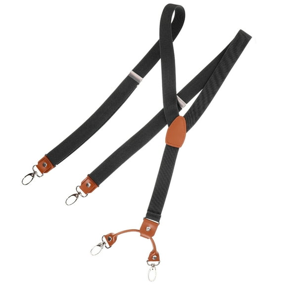 Baluue Comfortable Elastic Pant Suspender for Men with Durable Strap Clips