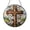 Acrylic 3.5 Inch, variant on Floral cross stained glass piece, gentle spiritual themed window art for quiet spaces