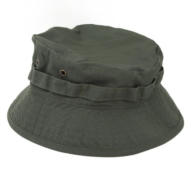 Sombrero Boonie, Sombrero De Cubo De Tela Oxford De Ala Corta Con Hebilla Ajustable Con Diseño De Cierre Para Pesca, Camping, Actividades Al Aire