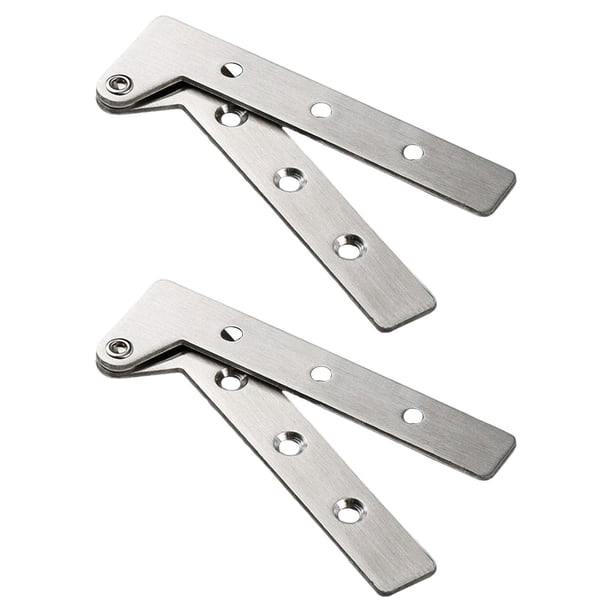 Bisagras de puerta de acero inoxidable, bisagras de gabinete de alta resistencia giratorias de 360 degree, bisagras de siete formas para cocina, 2 uds. M