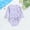 Purple, variant on Eltusu Girls One-Piece Swimsuit, Quick Dry Comfort Crew Neck Long Sleeve Rashguard Suit Orange Size 2-6 T