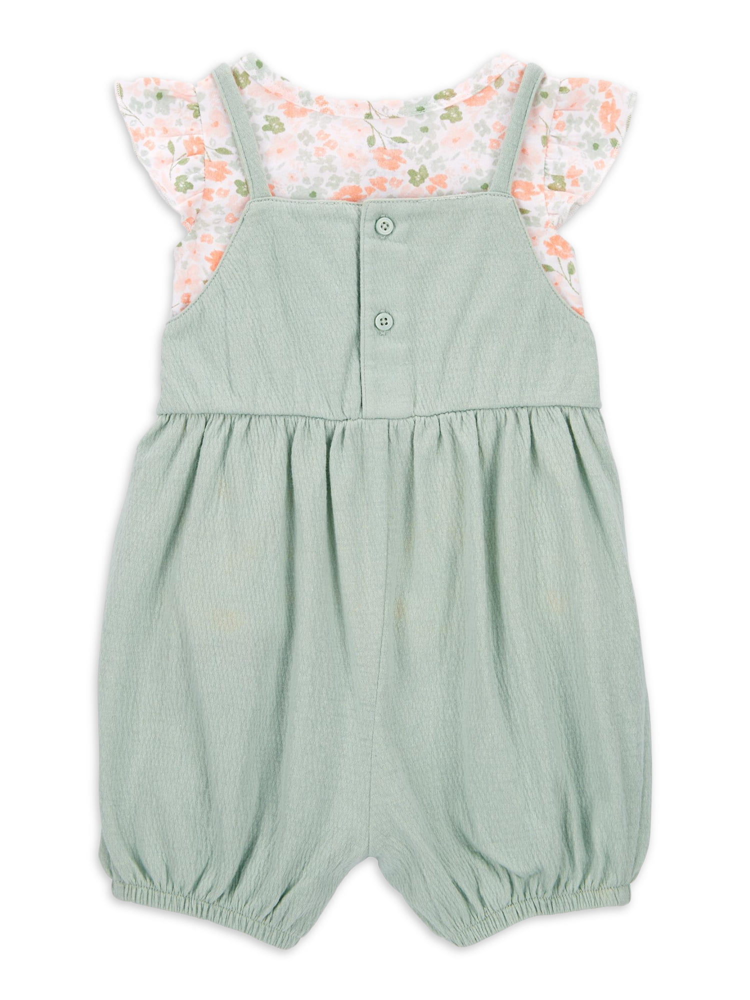 Carter's Child of Mine Baby Girl Overalls Set, 2-Piece, Sizes 0/3-24 Months