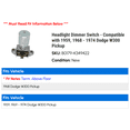 thumbnail image 2 of Headlight Dimmer Switch - Compatible with 1959, 1968 - 1974 Dodge W300 Pickup 1969 1970 1971 1972 1973, 2 of 2