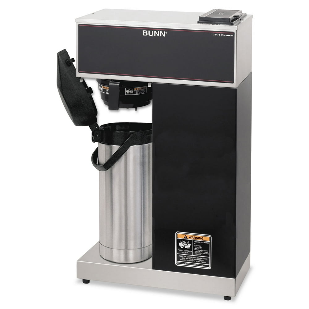 Bunnomatic Vpraps Pourover Thermal Coffee Brewer With 2.2l Airpot, Stainless Steel, Black