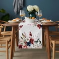 thumbnail image 2 of Pink Valentine's Day Table Runner - 72 Inch Long, Kitchen Dining Table Runner Dresser Scarves, Spring Floral Farmhouse Farmhouse Decor for Coffee Tables Wedding Party Banquet, 2 of 8