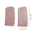 thumbnail image 4 of Unique Bargains Anti-slip Half Finger Manicure Gloves 1 Pair Light Purple, 4 of 6
