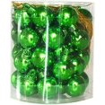 thumbnail image 1 of 48 bolas de adorno para árbol de Navidad, adornos irrompibles para árbol con lazo para colgar, pequeños adornos navideños (verde), 1 of 4