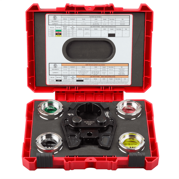 Milwaukee Tool 750 MCM Cu/Al Crimping Jaw with 400-750 MCM Al 6T U Style Dies