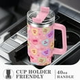 thumbnail image 6 of Valentine's Day Gifts 40 Oz Tumbler with Handle and Straw, Pastel Hearts Stainless Steel Double Walled Vacuum Insulated Cup, funny Anniversary Wedding Birthday Gifts for Women Girls (1 PC), 6 of 9
