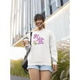 thumbnail image 2 of Obon Festival Japanese  Katakana Sweatshirt Women -Image by Shutterstock, Female Medium, 2 of 4