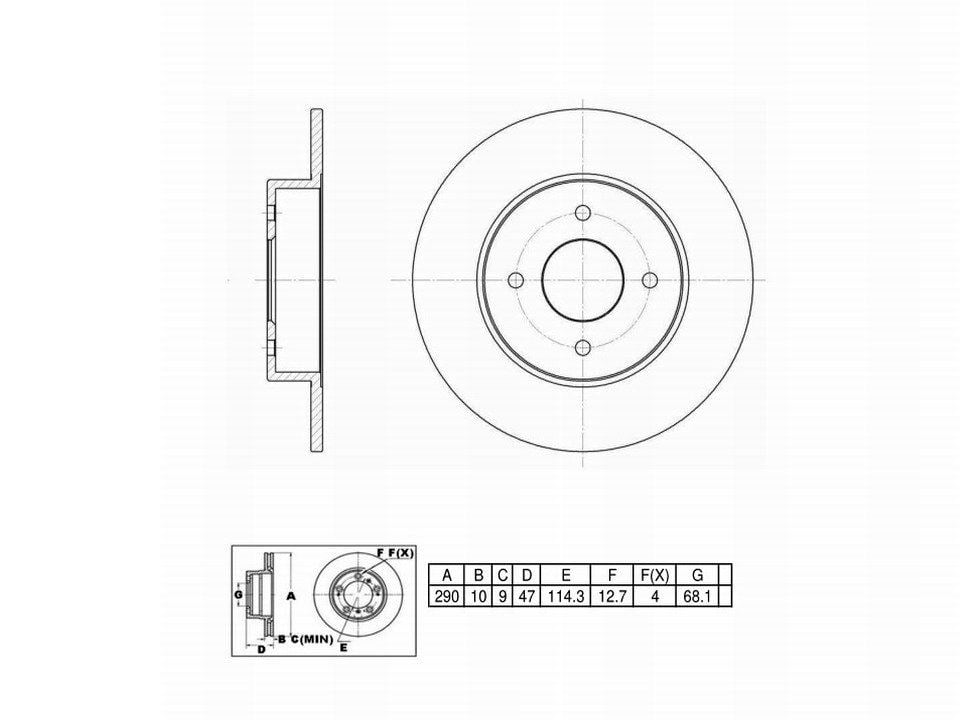 Winstop Brake Rotor, Rear WS228134, Nissan 300ZX 1986-1984