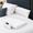 White-Half Queen 30" (2-pk), variant on Grey Half King 38" (2-pk) Bed Wedge Pillow Set for Headboard Gap Filling