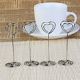 thumbnail image 3 of TEHAUX Heart Shaped Metal Photo Holder Clip for Note Clipping Silver Color Great for Home Office Use 12pcs, 3 of 8