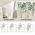 thumbnail image 5 of Sunflowers Swag Valances for Windows, Kitchen Window Curtains Over Sink, Floral Green Leaves Bees Watercolor Window Treatment Curtains for Living Room/Bedroom Curtains 2 Panel Sets 36"x45", 5 of 8