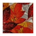 thumbnail image 4 of BANET Thanksgiving Square Pumpkin Fallen Leaves Print Decorative Table Cloth Holiday Decorations Seasonal Decor for Kitchen Dining Room white, 4 of 8