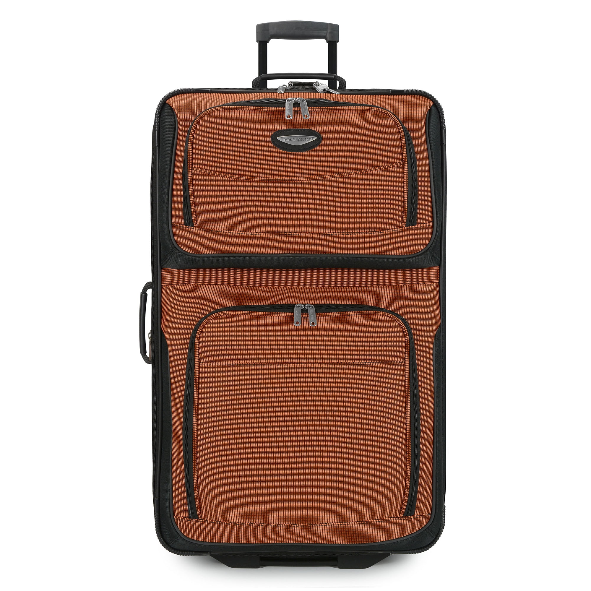 Travel Select Amsterdam Expandable Rolling Upright Luggage, Orange, 29" Checked Medium