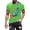 A-Green1160, variant on Paint-Splatter Handprint T-Shirt for Women Relaxed-Fit Crew-Neck Urban Streetwear Casual Tee