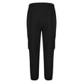 thumbnail image 4 of Penkiiy Men's Casual Cargo Joggers Pants Stretch Elastic Waist Drawstring Tapered Sweatpants with Pockets 3XL Black, 4 of 8