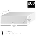 thumbnail image 2 of White Business Card Folding Box - Thick and Sturdy Cardboard Boxes for Storage Containers Packaging Holder and Organizer - 200 per Carton - 7 x 3 1/2 x 2, 2 of 6