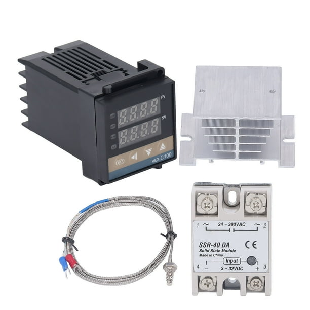 Kit De Controladores De Temperatura PID Kit Impermeable De Alta Precisión REX C100 Controlador De Temperatura Garra 100V-240V