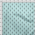 thumbnail image 3 of oneOone Cotton Flex Pastel Mint Fabric Leaves & Floral Block Diy Clothing Quilting Fabric Print Fabric By Yard 40 Inch Wide, 3 of 4