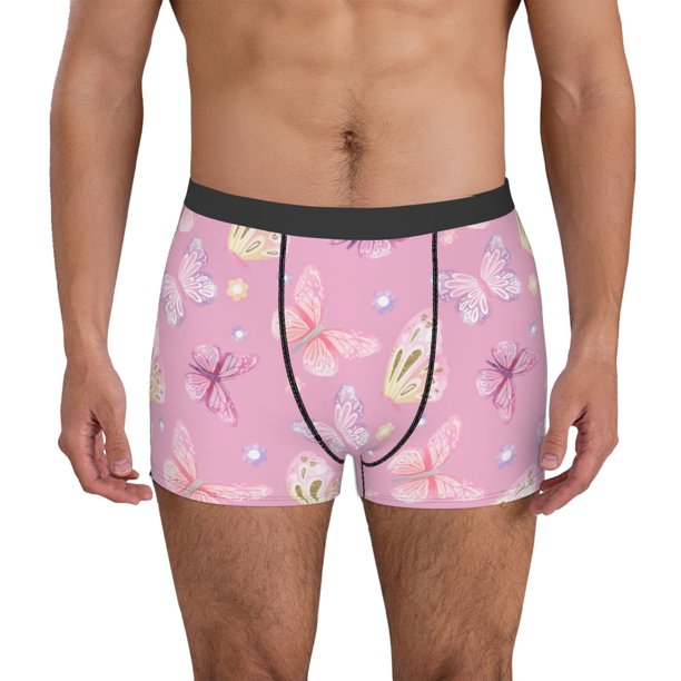 Balery Butterfly 1 Calzoncillos bóxer para hombre, ropa interior de algodón suave y transpirable con cinturilla de nailon-XX-Large