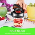 thumbnail image 3 of Rebanador de Huevos, Rebanador de Frutas, , Rebanador de Plátano, Cortador de Fresas de Acero Inoxidable, Rebanador de Frutas, para Hacer Frutas y Verduras Rápidamente, 3 of 5