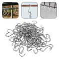 thumbnail image 3 of Miangastore 100 Pcs Crochets en Forme de S Mini Crochets Robustes en Acier Inoxydable Cintres en Forme de S Accessoire de Bijouterie Mini Crochets en Forme de S Argent, 3 of 8