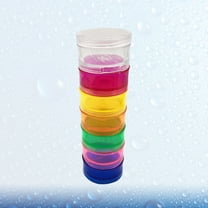 Toyvian Stackable Pill Box Organizers Daily Use Assorted Color 1 Set