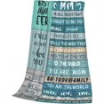 thumbnail image 5 of Throw Blankets Anniversary Birthday Gifts for Mom from Daughter Son, Women Blanket for Mother's Day, Soft Flannel Throw Blanket Gifts for Mama Birthday Christmas Valentines for Couch Bed Sofa 60x50In, 5 of 14